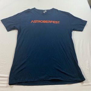 Next Level Astros Shirt Men XL ASTROBERFEST Blue T-shirt short sleeve Unisex